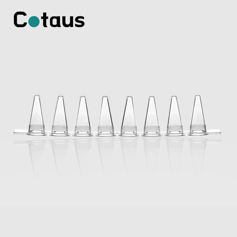 0.1ml Şəffaf PCR 8-zolaqlı borular