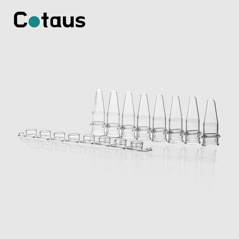 0,2 ml Şəffaf PCR 8 Zolaqlı Borular